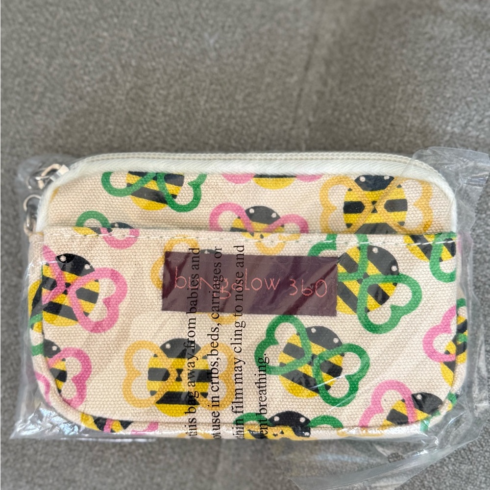Bungalow 360 Cream and Multicolor Coin Pouch
